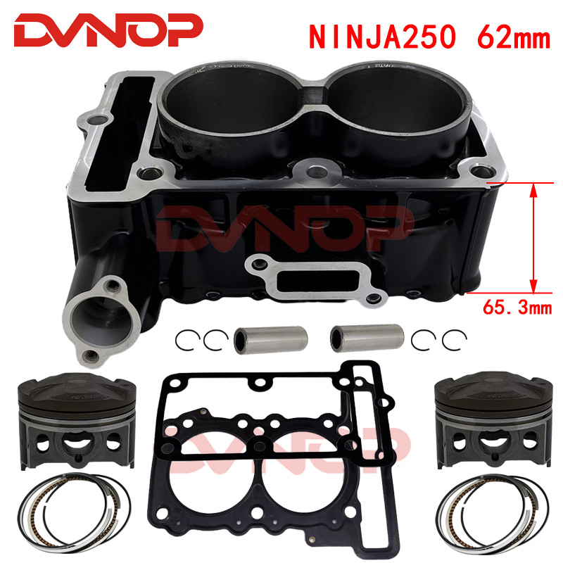 Motorcycle Piston - ชุดปะเก็นลูกสูบกระบอกสูบมอเตอร์ไซค์ขนาด 62 มม. 249 ซีซี สำหรับ