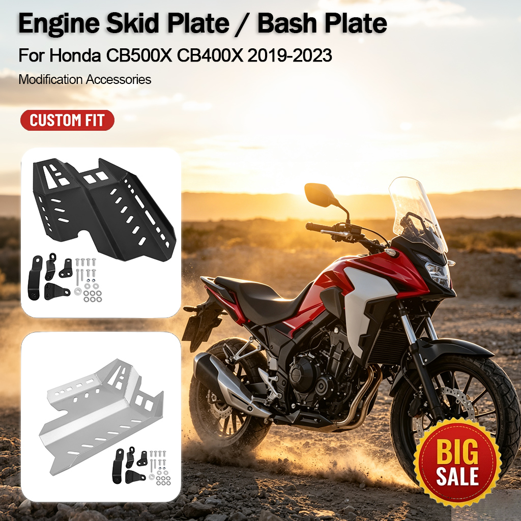 Engine Parts Motorcycle - แผ่นป้องกันใต้ท้องรถมอเตอร์ไซค์สำหรับ Honda CB500X CB400X รุ่นปี 2019-2023