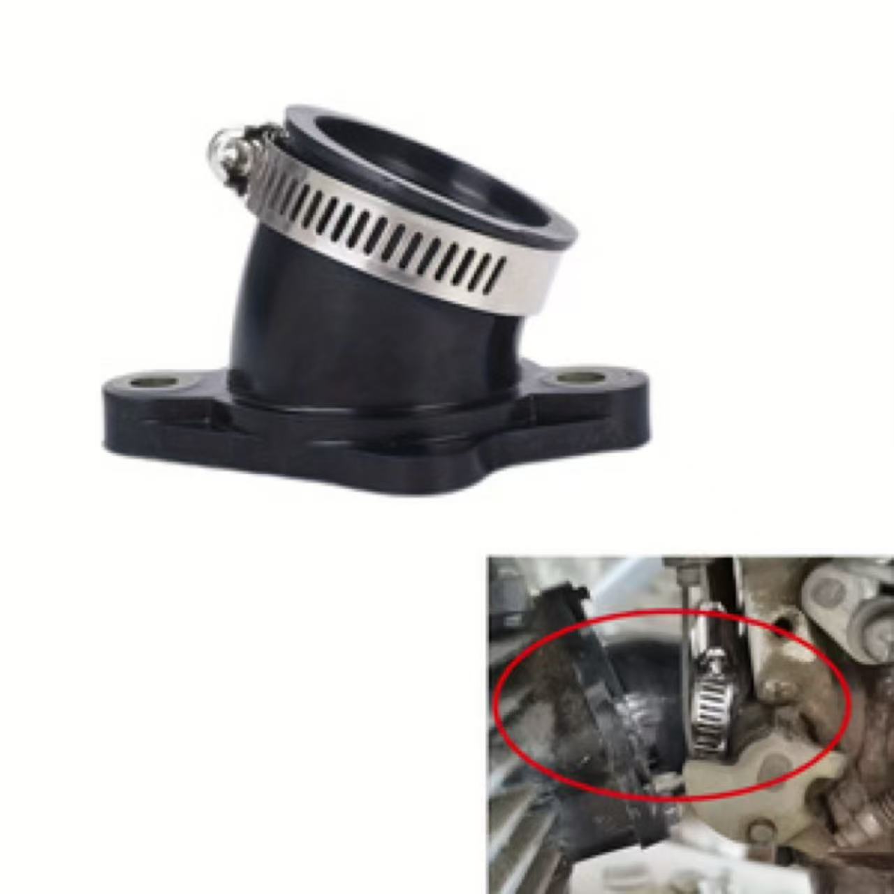 Engine Parts Motorcycle - ท่อคาร์บูเรเตอร์อินเตอร์คัมมิลแฟลด 30 มม. อะไหล่ทดแทนสำหรับเครื่องยนต์ CG250cc ATV