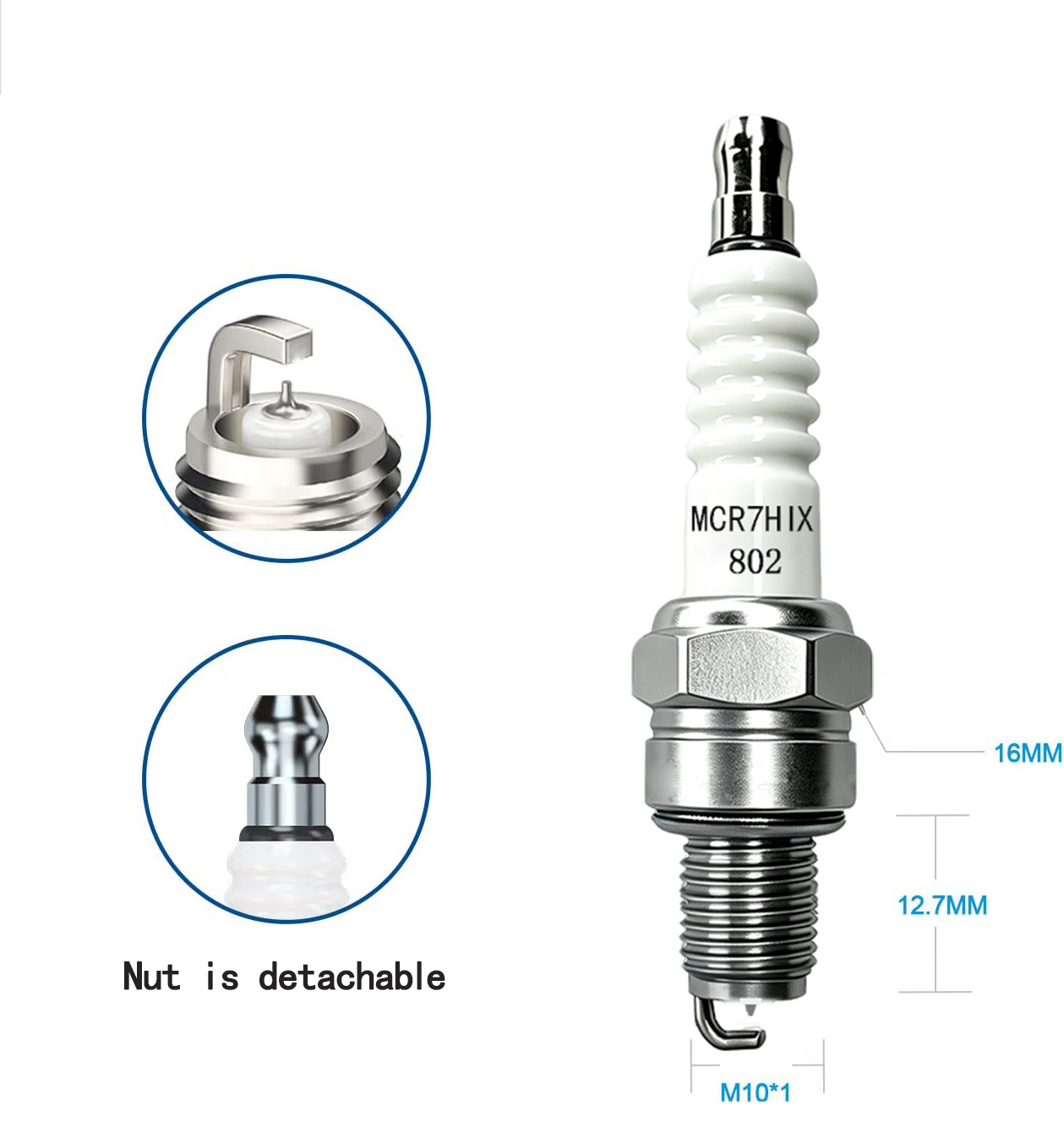 1-4 ชิ้น หัวเทียนมอเตอร์ไซค์อิ - Motorcycle Spark Plug บทวิจารณ์และราคา