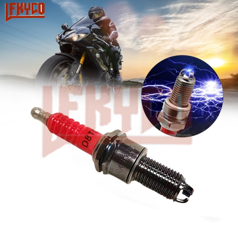 1/2/3/4ชิ้น3ขั้ว D8TC ปลั๊กหัว - Motorcycle Spark Plug บทวิจารณ์และราคา