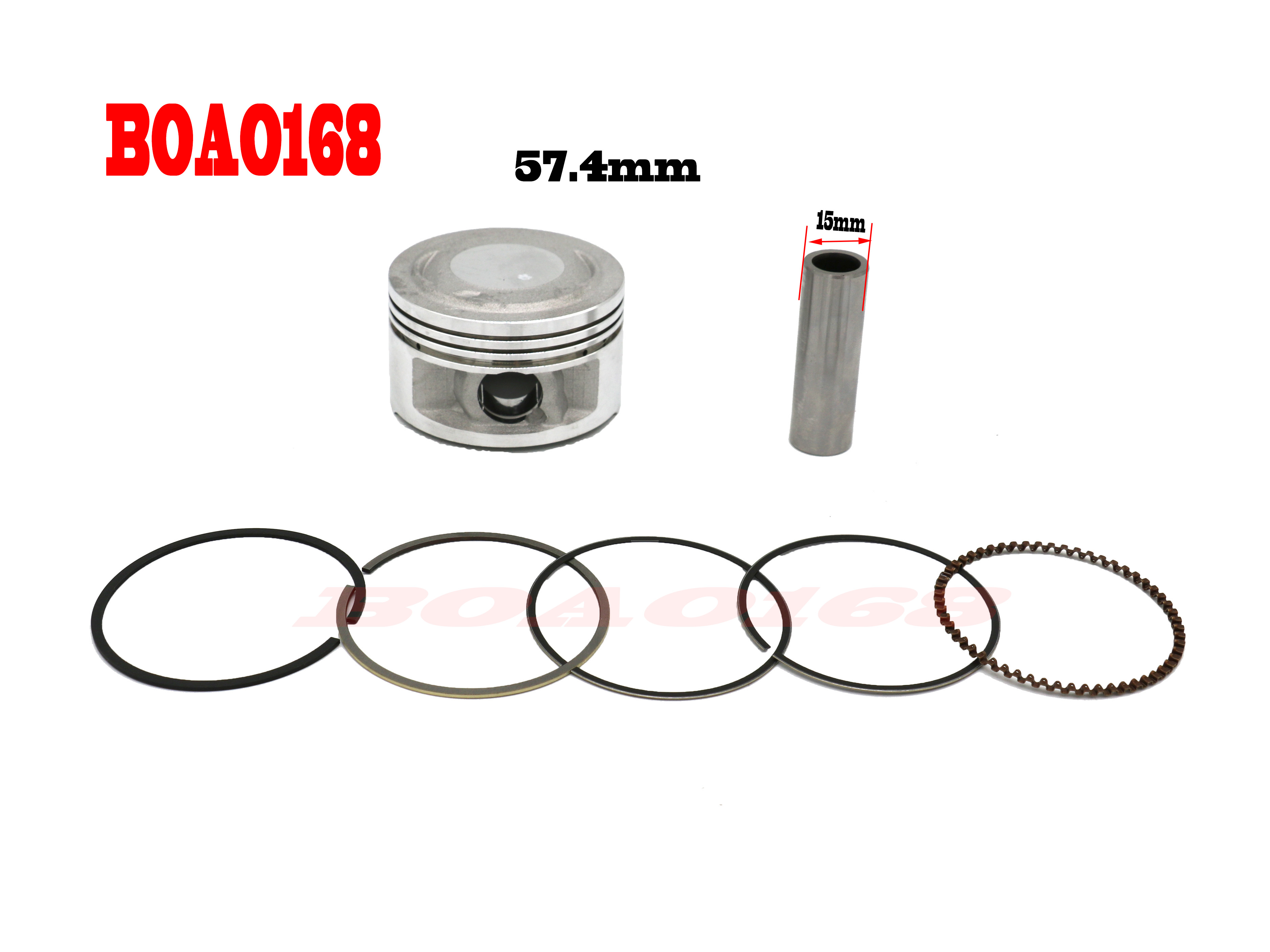57.4 มม.150CC รถจักรยานยนต์ชุด - Motorcycle Piston บทวิจารณ์และราคา